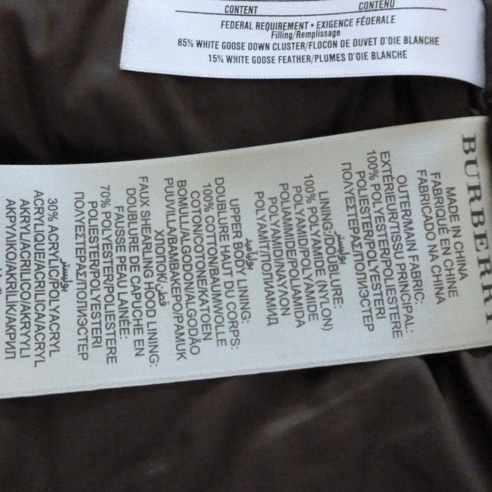 Burberry Worthington Down Toggle Coat Fox Fur Hood - Picture 8 of 8